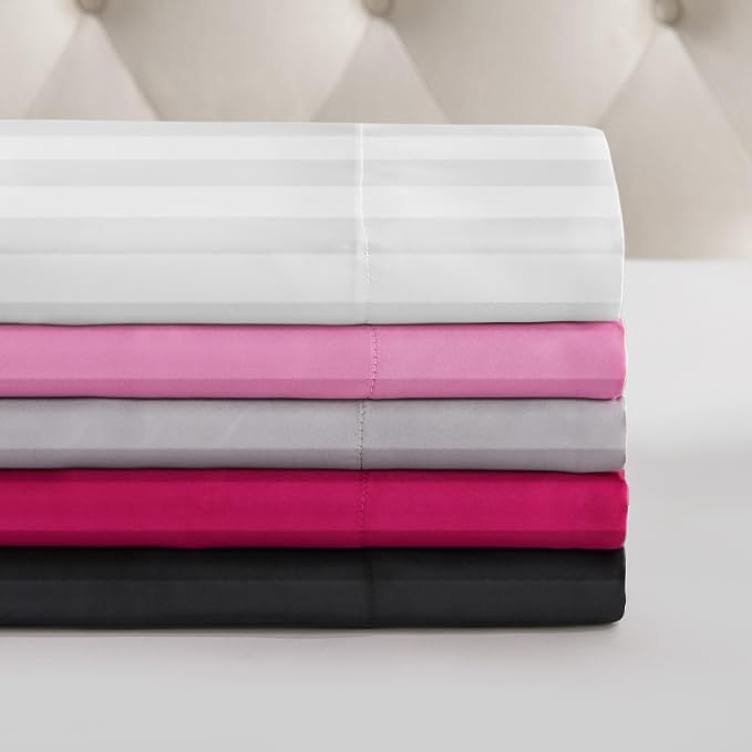 Black Damask Stripe