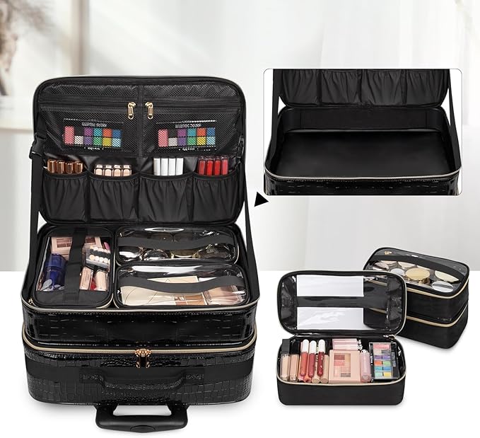 Black-with 7 Pcs Small Bags