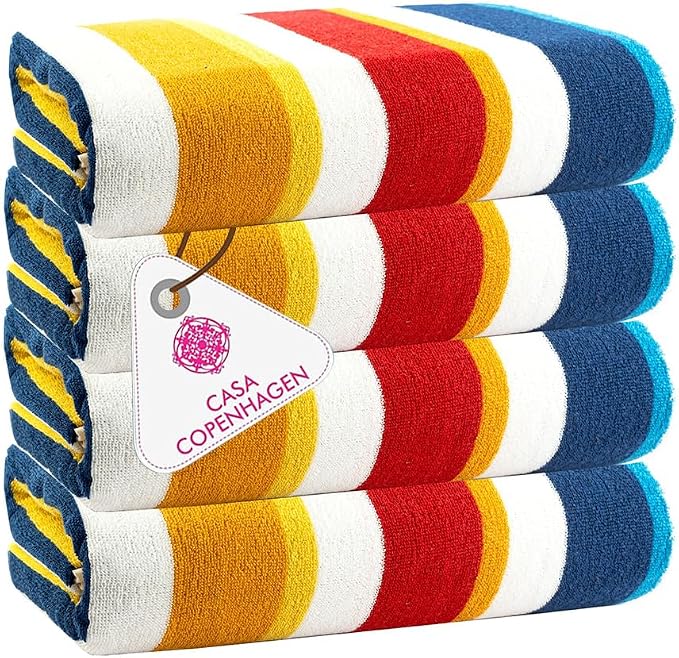 Bora Bora Beach Towel, 4 Pieces - Yellow