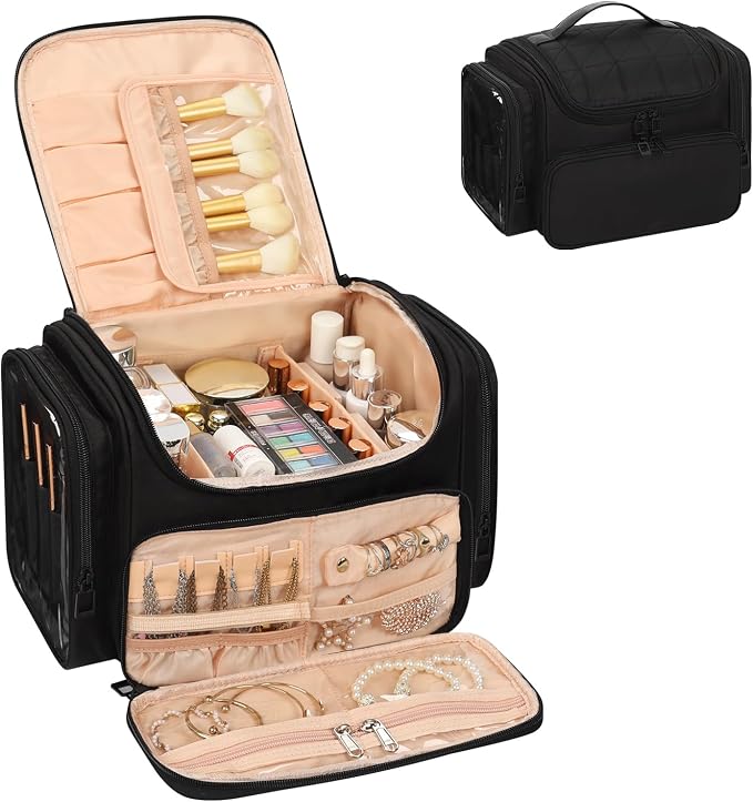 01-XL Black with Jewelry Storage