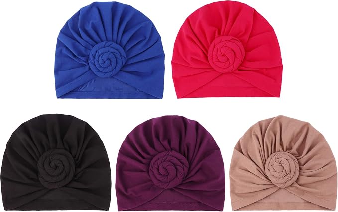5 Pack Donuts: Black, Purple, Royal Blue, Khaki, Rose