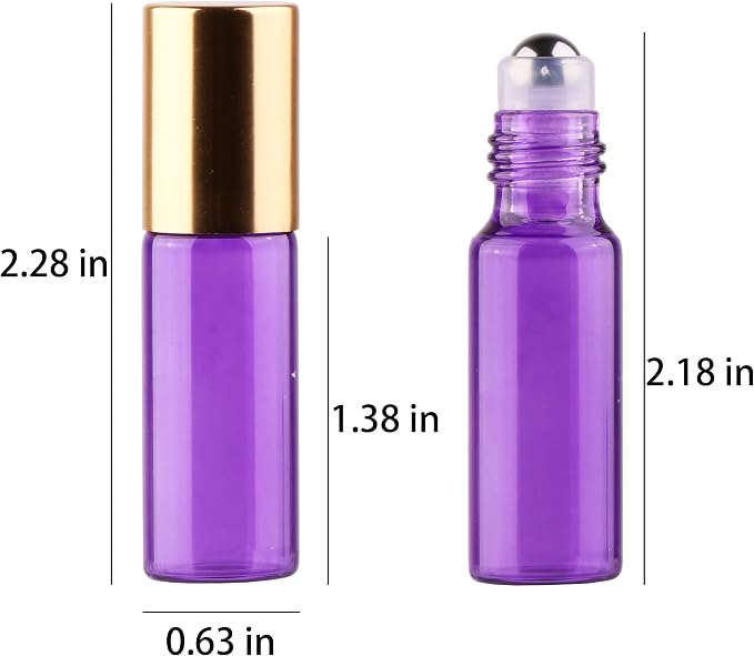 Colored Roller Bottles - 100 PACK