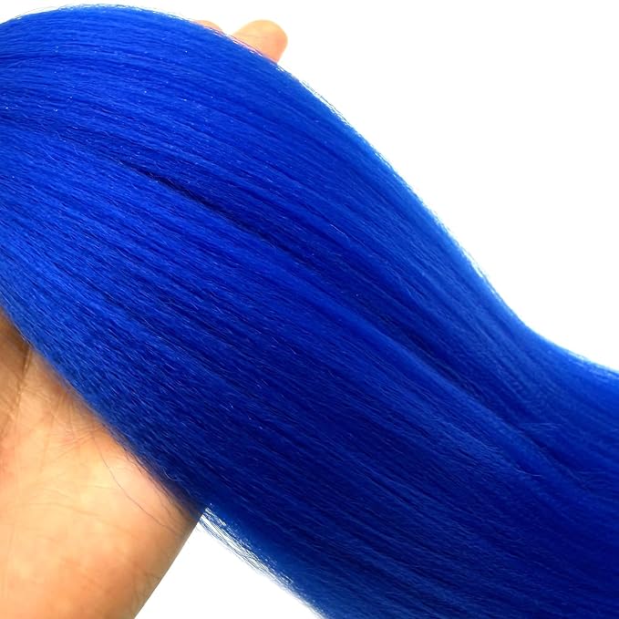 Blue Braiding Hair Pre Stretched
