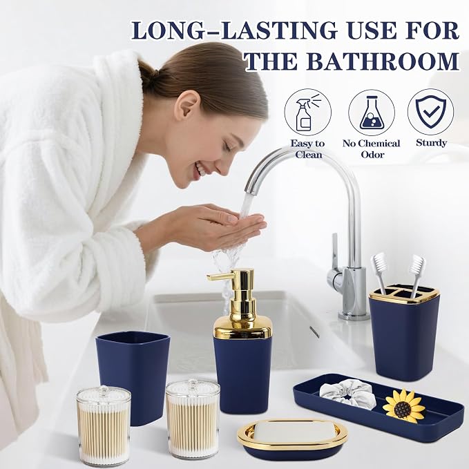 Navy Blue and Gold