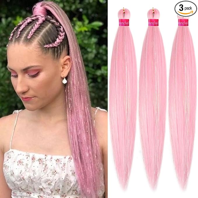 pink mix tinsel