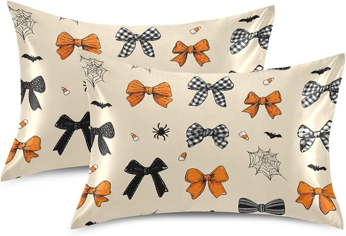 Cute Halloween Bows Beige