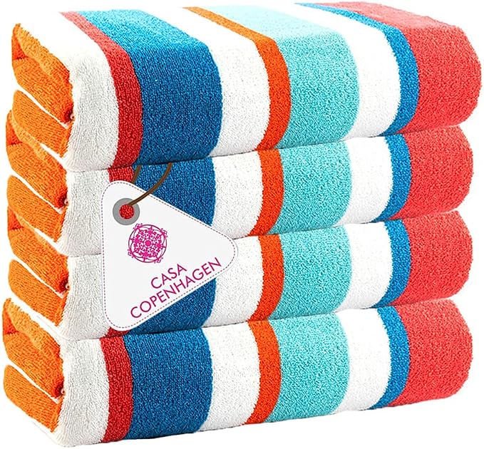 Bora Bora Beach Towel, 4 Pieces - Turquoise