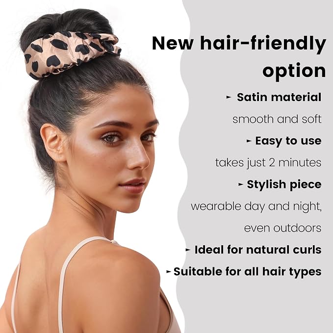 hair curler-2 Leopard+Black