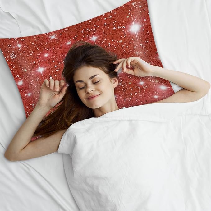 Red Glitter Stars