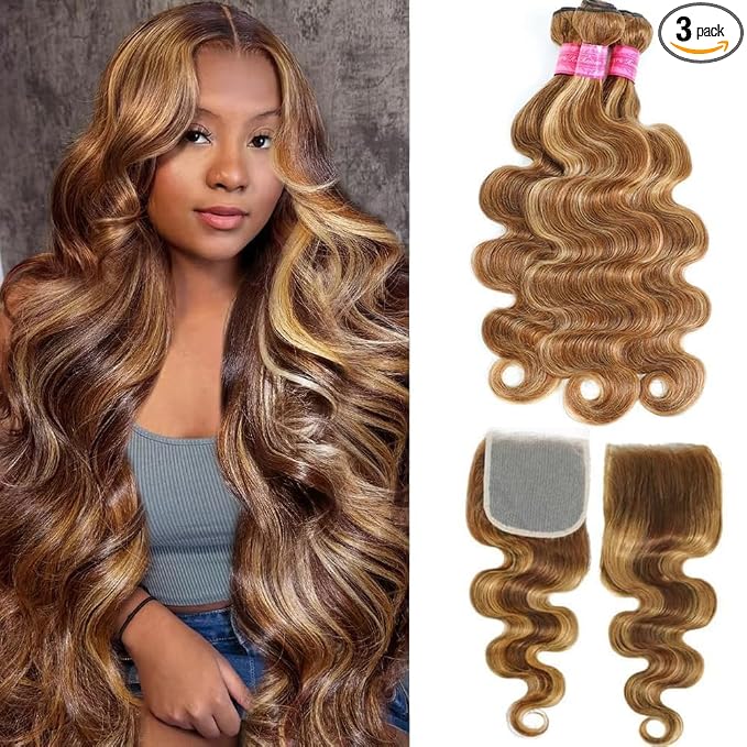 4/27 Body Wave Bundles with 5X5 Closure
