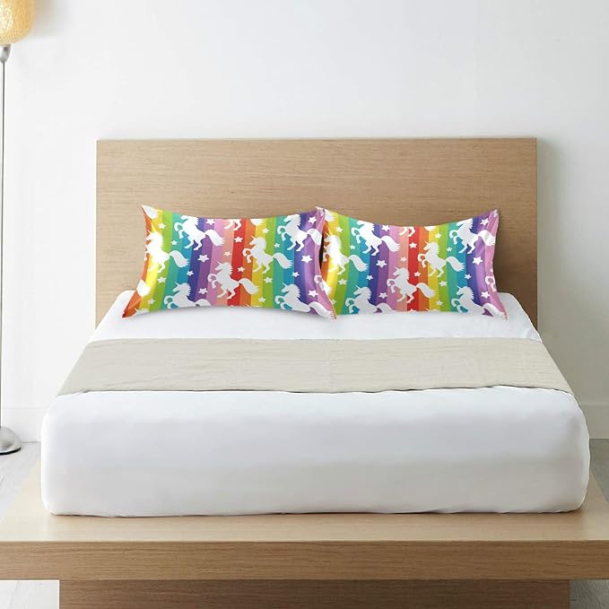 Rainbow Stripe Unicorn Star