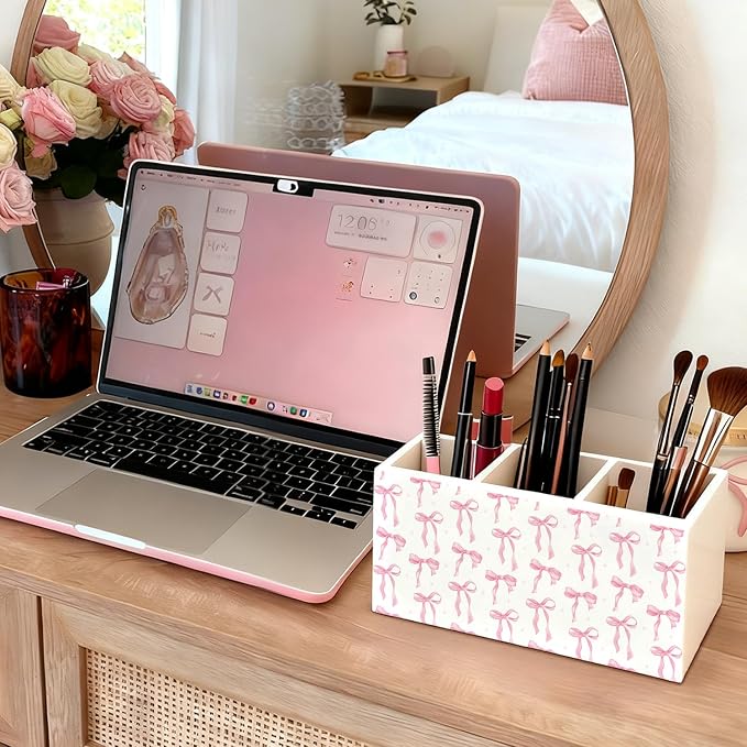 02-Pink Bow Pen Holder(1)