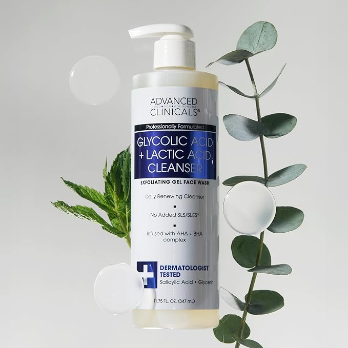 Exfoliating Glycolic + Lactic Acid Face Wash