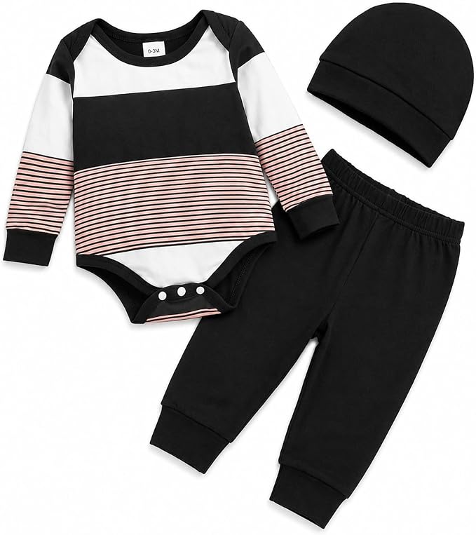 Black Beige Stripe