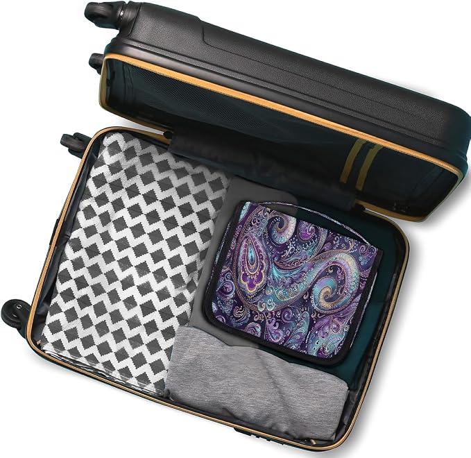 B Ethnic Purple Paisley