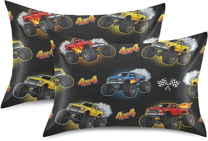 014-monster Truck Fire Black