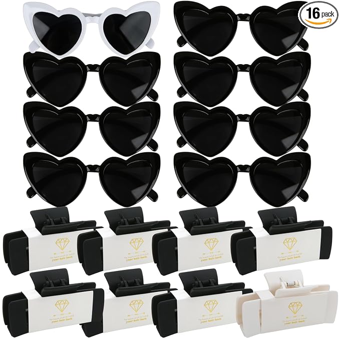 16pcs White&Black