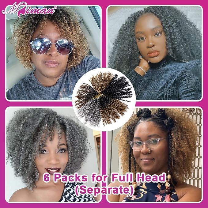 Passion Twist Crochet Hair-Black Mixed Grey