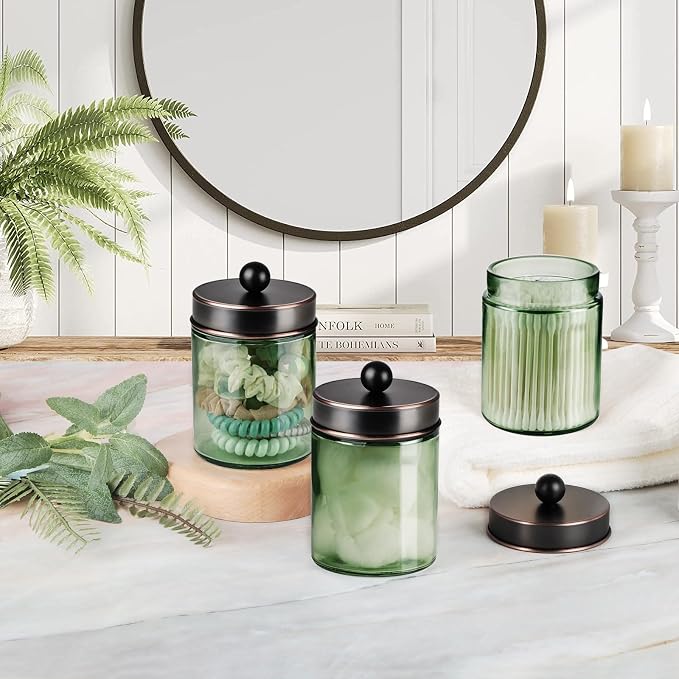 Jar Sage Green/Lid Oil Rubbed Bronze