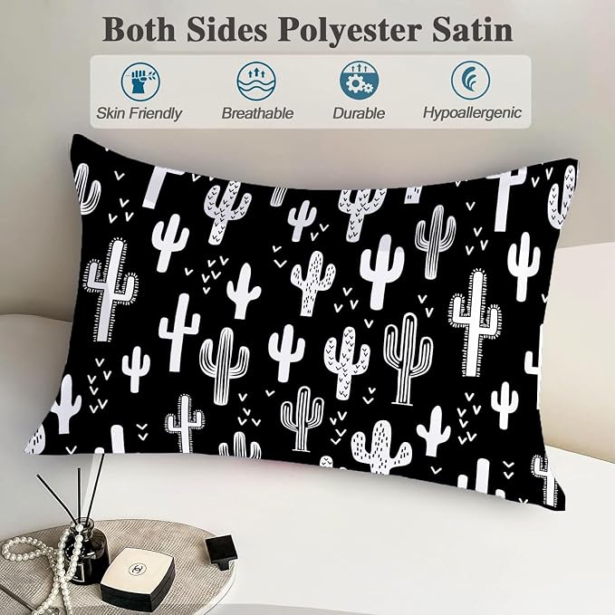 Funny Black and White Cactus