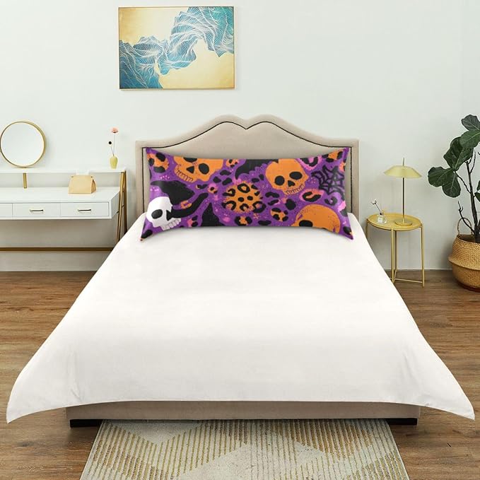 Halloween Leopard Skulls Hats Purple