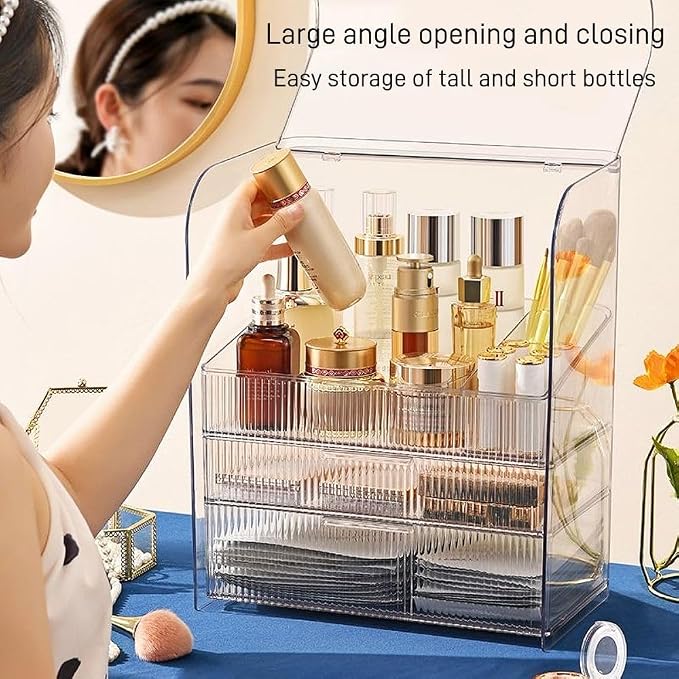 Large Clear+Brush Holder