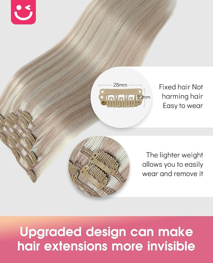 1-#18P1000 Ash Blonde mixed White Blond
