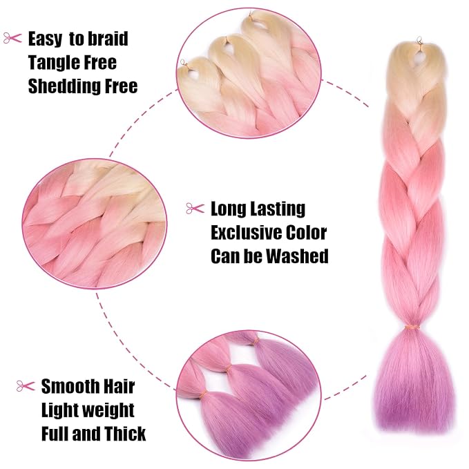Blonde/Pink/Purple