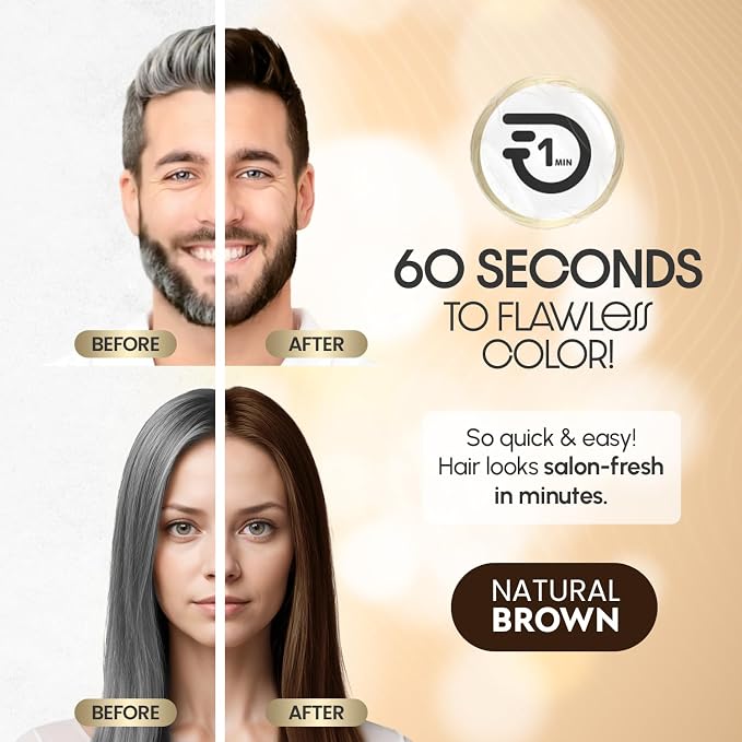 1 Minute Hair Dye Natural Brown