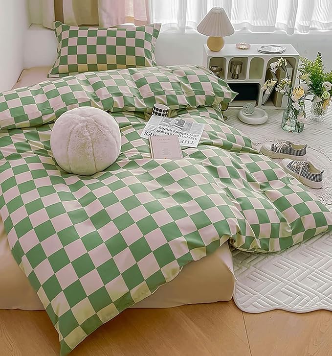 Grid Green White