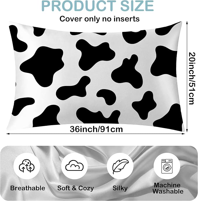 Black and White Cow Print