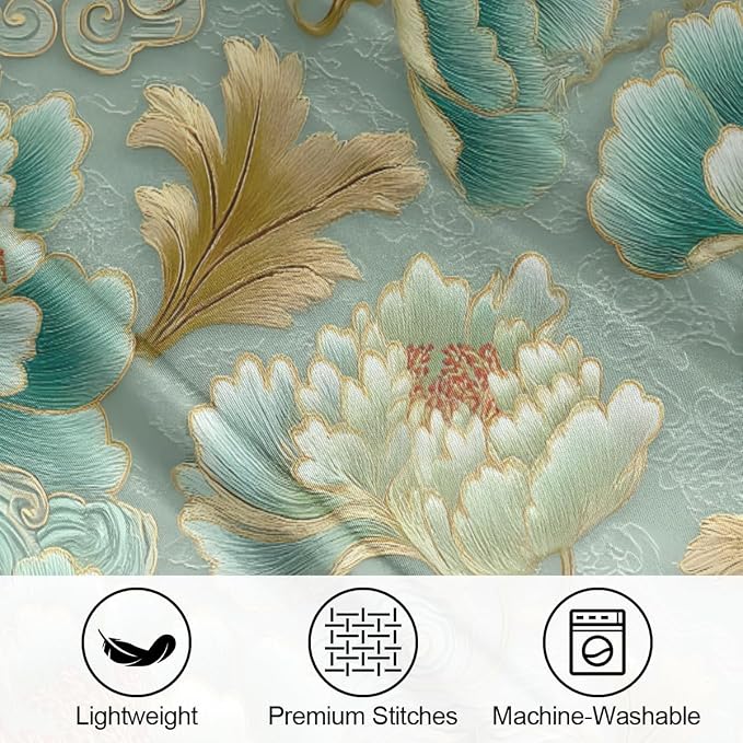 A11:teal Flower Floral