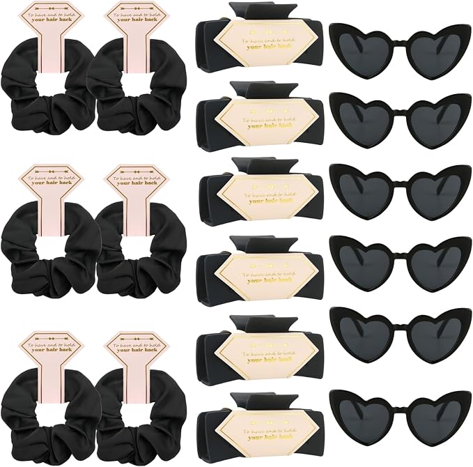 18pcs Dark Black