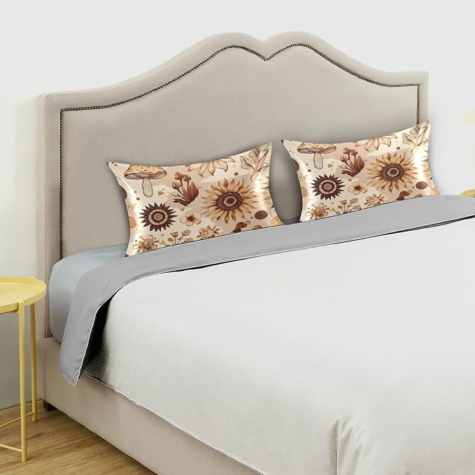 Bohemian Mushrooms Sunflower Beige