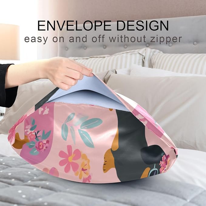 Cute Dachshunds Flowers Pink