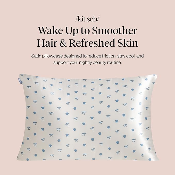 Pearlized Cream & Coastal Blue Print