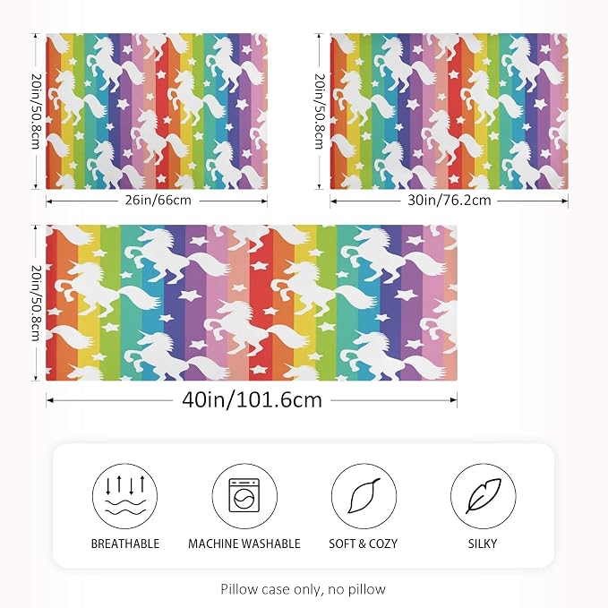 Rainbow Stripe Unicorn Star