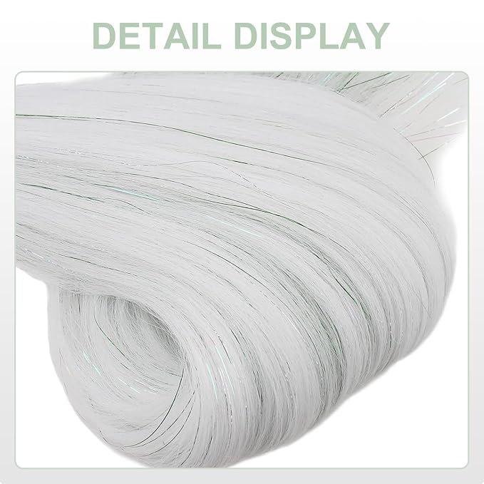 white mix tinsel