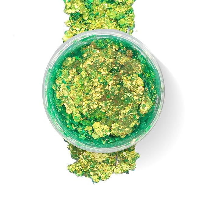Neon Green Glitter Gel