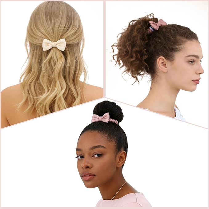 Cream White & Misty pink & Dusty Rose