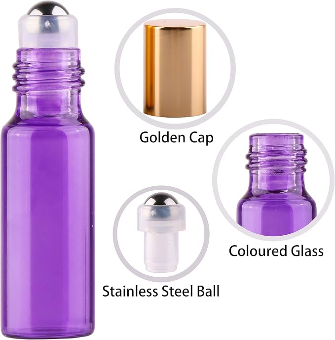 Colored Roller Bottles - 100 PACK