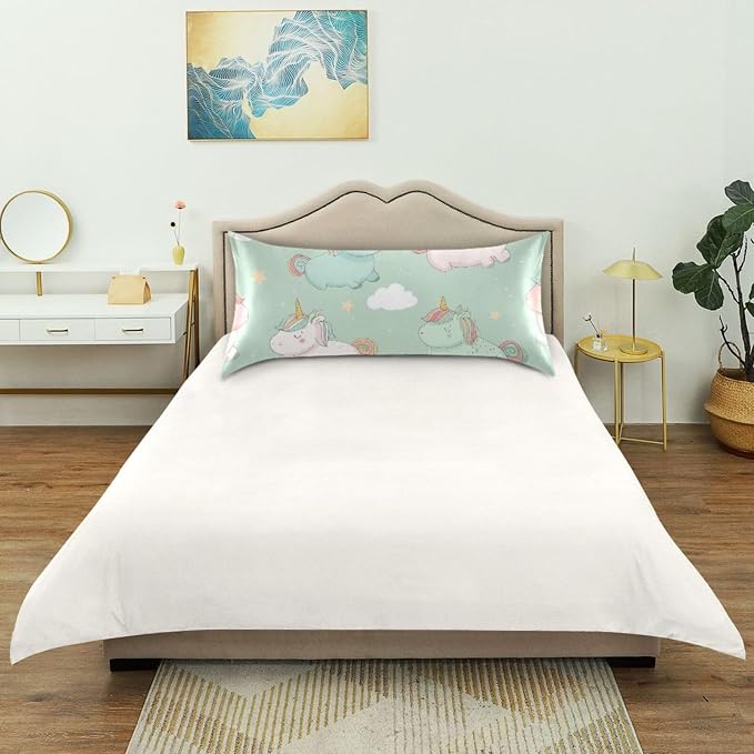 Cartoon Unicorn Pink Sage Green