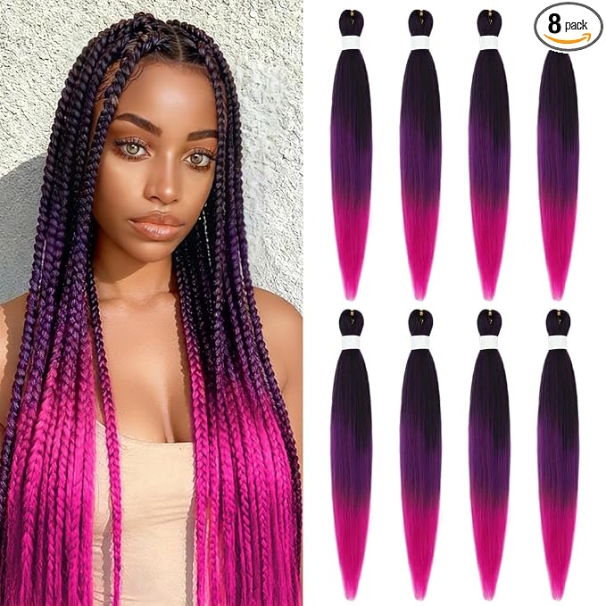 Dark Purple Ombre Magenta Pink