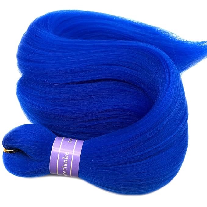 Blue Braiding Hair Pre Stretched