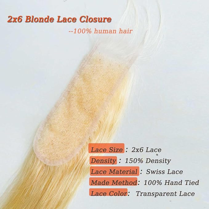 Blonde 2X6 Closure