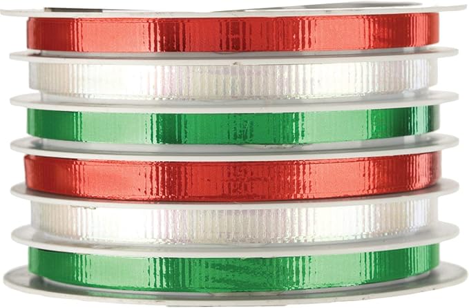 Red/Green/White/Metallic Gold/Silver