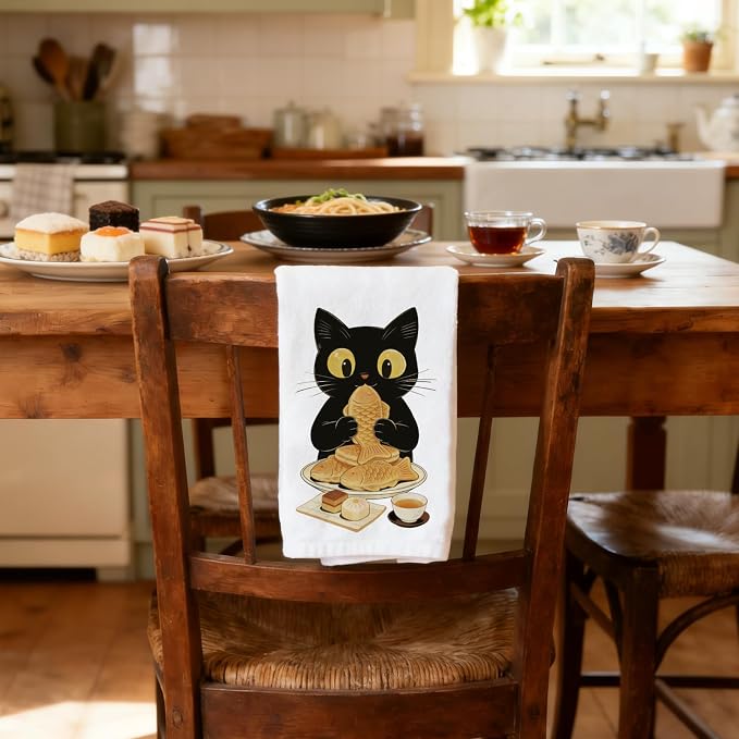 Japanese Style Black Cats and Ramen