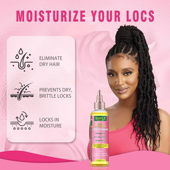 edge control & black castor oil-7pcs