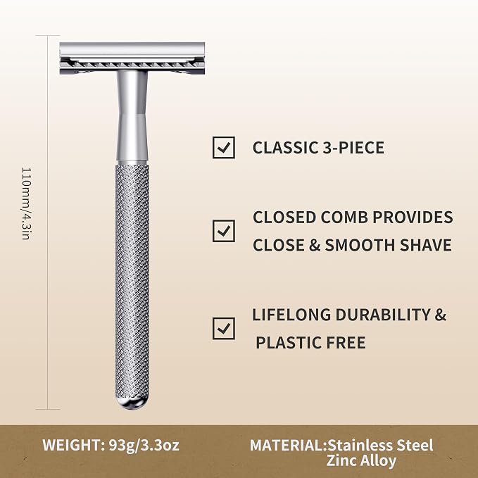 3-Piece Razor (Silver)