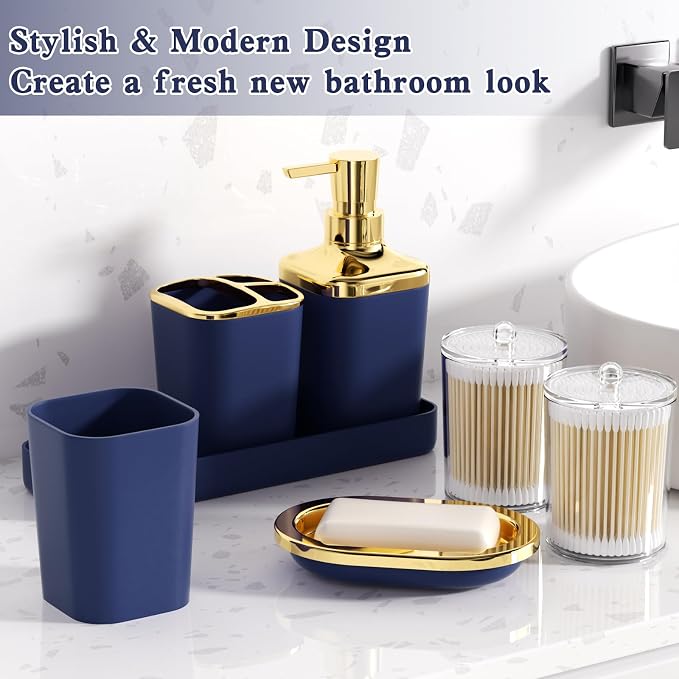Navy Blue and Gold